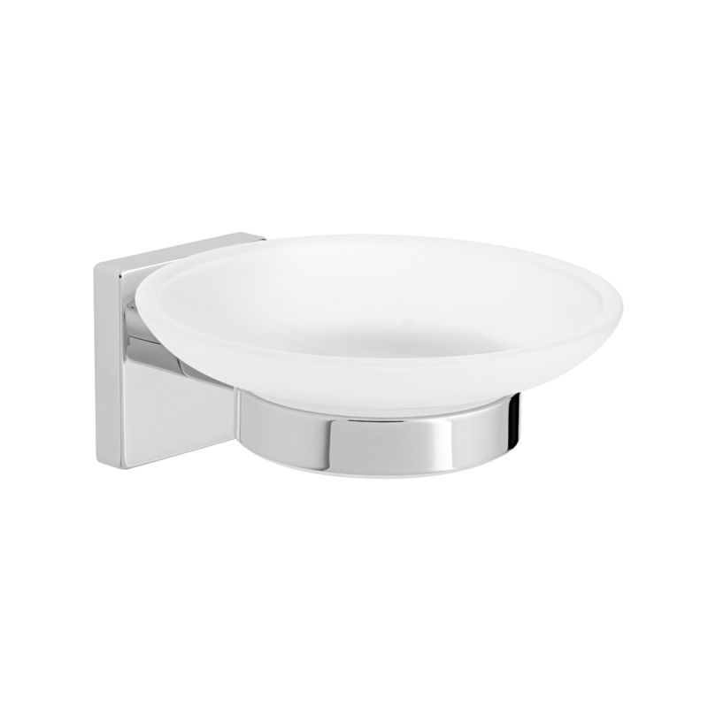 Frosted Glass
Soap Dish + Holder