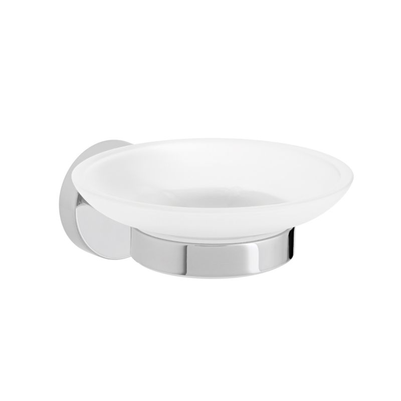 Frosted Glass
Soap Dish + Holder