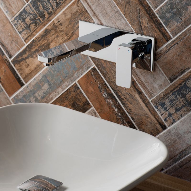 Wall Mounted Basin Mixer 200mm Spout