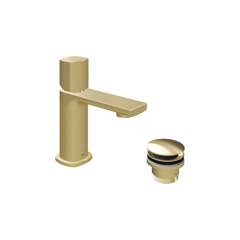 Leverless Mini Mono Basin Mixer Tap and Universal Waste