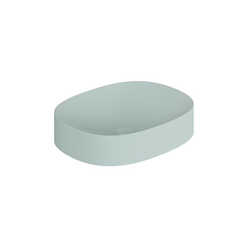 Oval Mineral Cast Countertop Basin