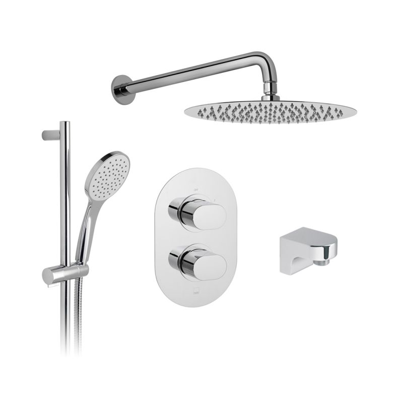 2 Outlet Thermostatic Shower Set