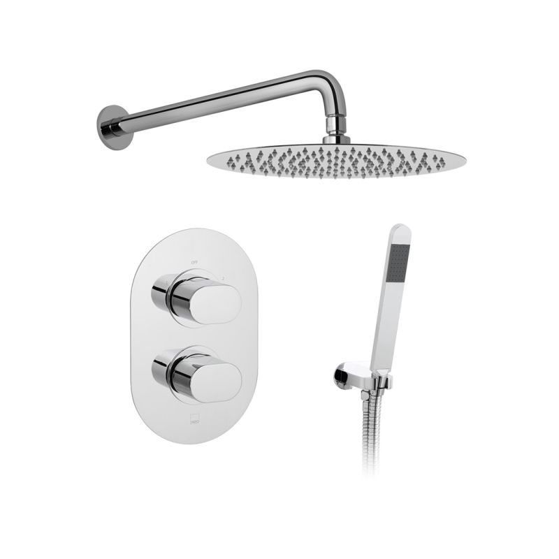 2 Outlet Thermostatic Shower Set