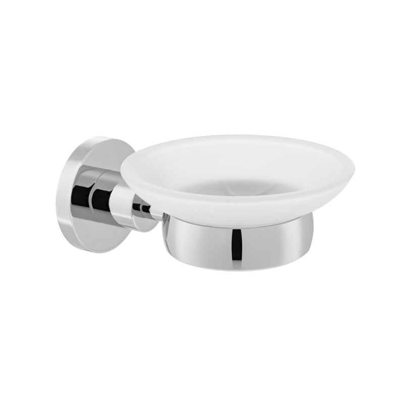 Frosted Glass
Soap Dish + Holder