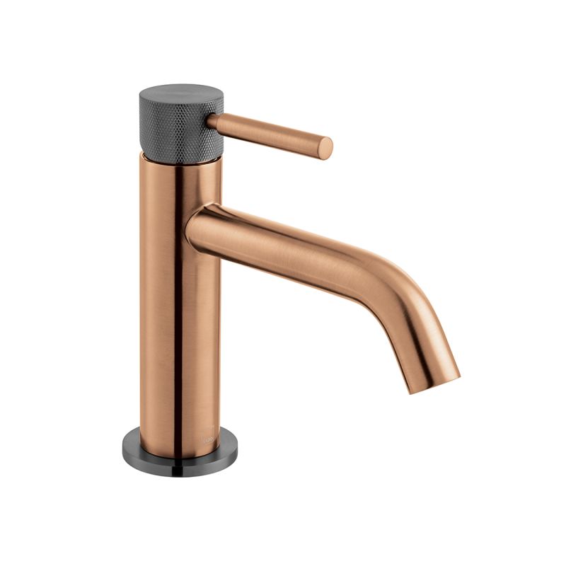 Knurled Fusion Slimline Mono Basin Mixer