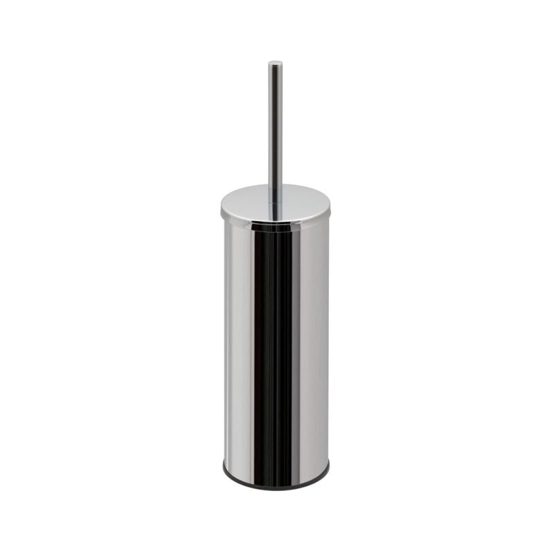 Toilet Brush + Polished Stainless Steel Holder