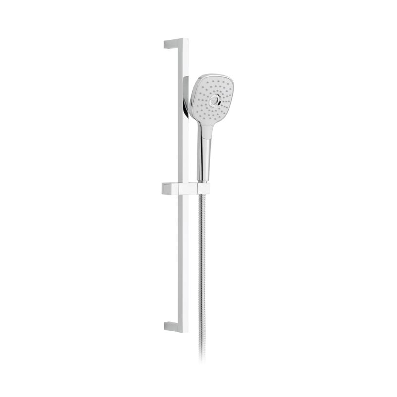 Square 3 Function Slide Rail Shower Kit