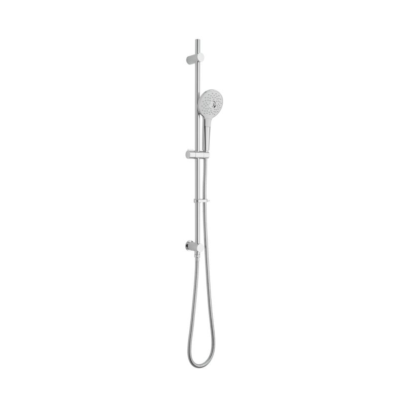 3 function Slide Rail Shower Kit + Integrated Outlet