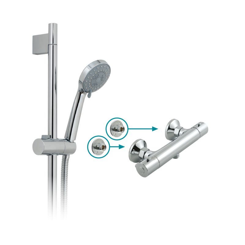 Exposed Thermostatic Shower Set