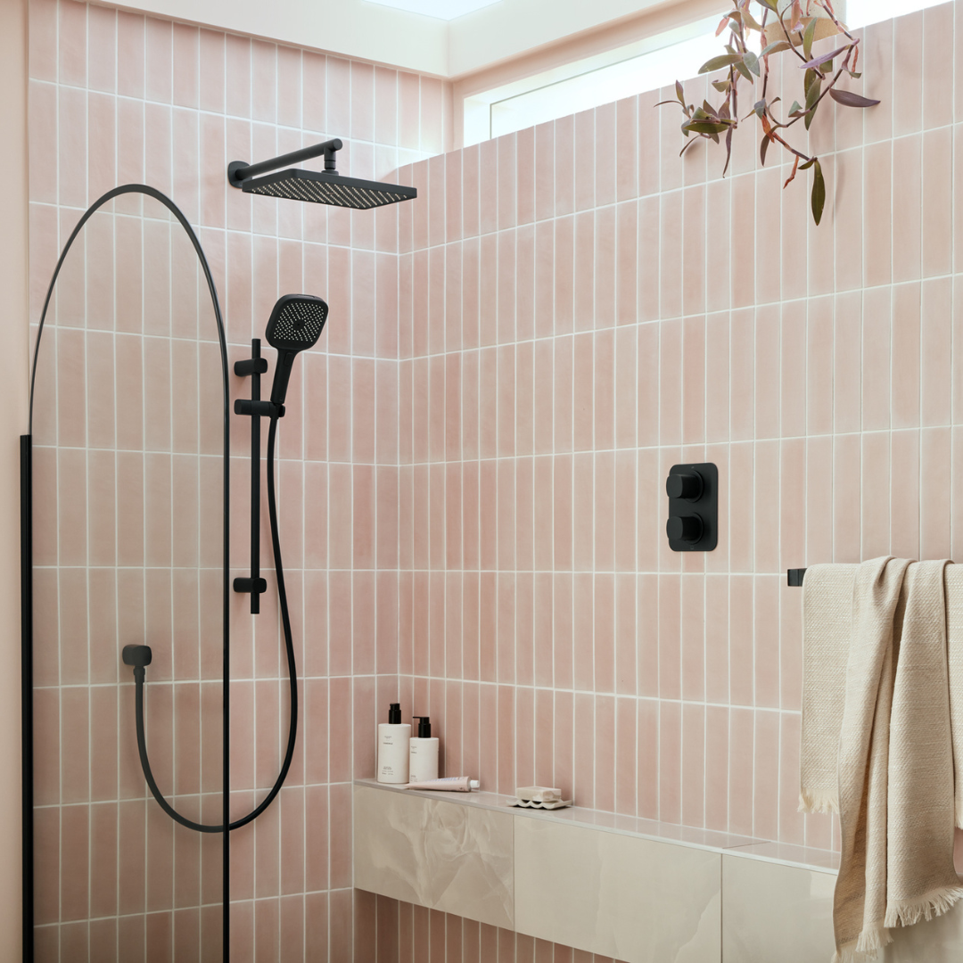 Brushed Bronze Floor Standing Bath Shower Mixer + Shower Kit